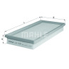 Filtro aria MAHLE ORIGINAL LX 1143