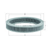Filtro aria MAHLE ORIGINAL LX 115