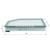 Filtro aria MAHLE ORIGINAL LX 1591/2