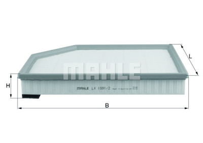 Filtro aria MAHLE ORIGINAL LX 1591/2