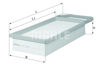 Filtro aria MAHLE ORIGINAL LX 1619