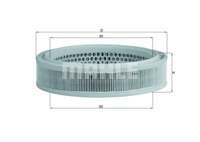 Filtro aria MAHLE ORIGINAL LX 166