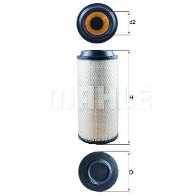 Filtro aria MAHLE ORIGINAL LX 1673