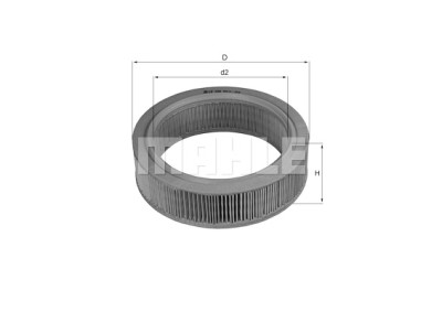 Filtro aria MAHLE ORIGINAL LX 184