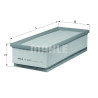 Filtro aria MAHLE ORIGINAL LX 2022