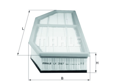 Filtro aria MAHLE ORIGINAL LX 2067