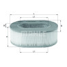 Filtro aria MAHLE ORIGINAL LX 2535