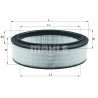 Filtro aria MAHLE ORIGINAL LX 2844