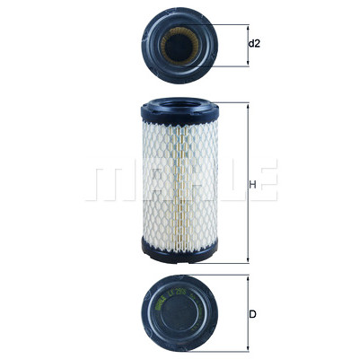 Filtro aria MAHLE ORIGINAL LX 2908