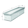 Filtro aria MAHLE ORIGINAL LX 3105/1