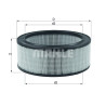 Filtro aria MAHLE ORIGINAL LX 516
