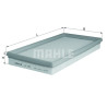 Filtro aria MAHLE ORIGINAL LX 59