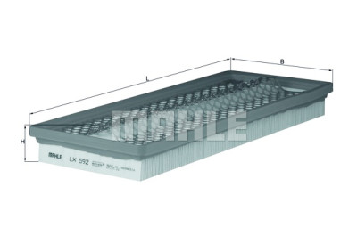 Filtro aria MAHLE ORIGINAL LX 592
