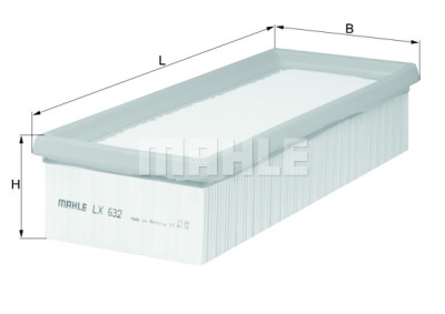 Filtro aria MAHLE ORIGINAL LX 632