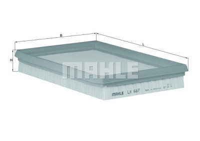 Filtro aria MAHLE ORIGINAL LX 687