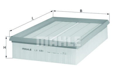 Filtro aria MAHLE ORIGINAL LX 691