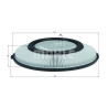 Filtro aria MAHLE ORIGINAL LX 724