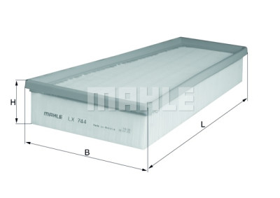 Filtro aria MAHLE ORIGINAL LX 744
