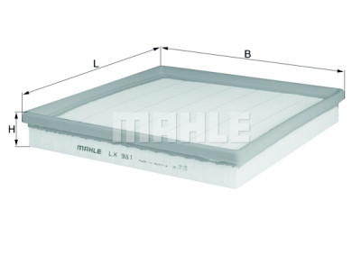 Filtro aria MAHLE ORIGINAL LX 981