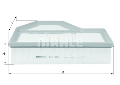 Filtro aria MAHLE ORIGINAL LX 987
