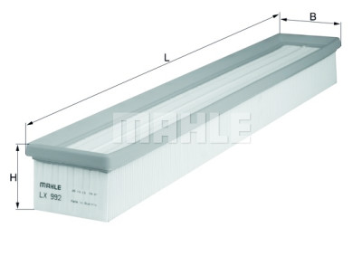 Filtro aria MAHLE ORIGINAL LX 992