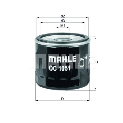 Filtro olio MAHLE ORIGINAL OC 1051