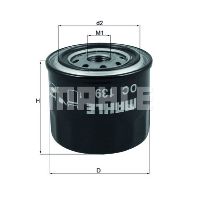 Filtro olio MAHLE ORIGINAL OC 139