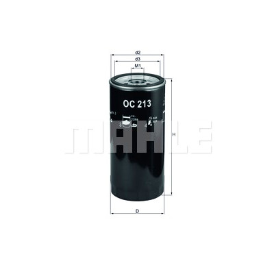 Filtro olio MAHLE ORIGINAL OC 213