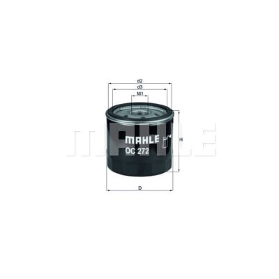 Filtro olio MAHLE ORIGINAL OC 272