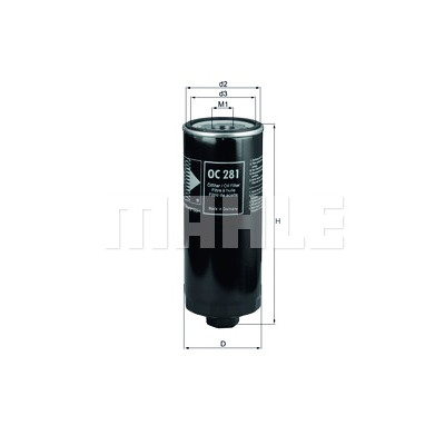 Filtro olio MAHLE ORIGINAL OC 281