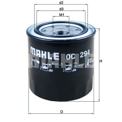 Filtro olio MAHLE ORIGINAL OC 294