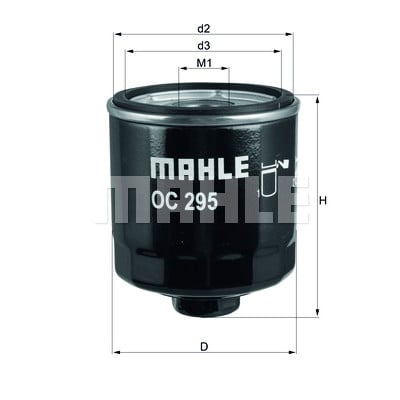 Filtro olio MAHLE ORIGINAL OC 295