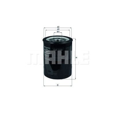 Filtro olio MAHLE ORIGINAL OC 326