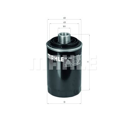 Filtro olio MAHLE ORIGINAL OC 456