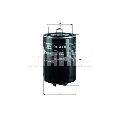 Filtro olio MAHLE ORIGINAL OC 470