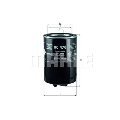 Filtro olio MAHLE ORIGINAL OC 470