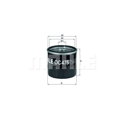 Filtro olio MAHLE ORIGINAL OC 475
