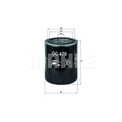 Filtro olio MAHLE ORIGINAL OC 476