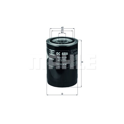 Filtro olio MAHLE ORIGINAL OC 486