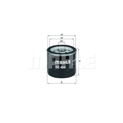 Filtro olio MAHLE ORIGINAL OC 494