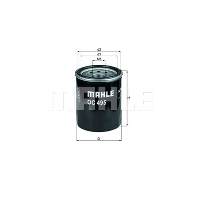 Filtro olio MAHLE ORIGINAL OC 495