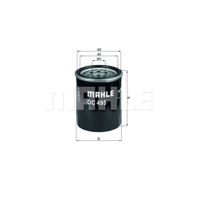 Filtro olio MAHLE ORIGINAL OC 495
