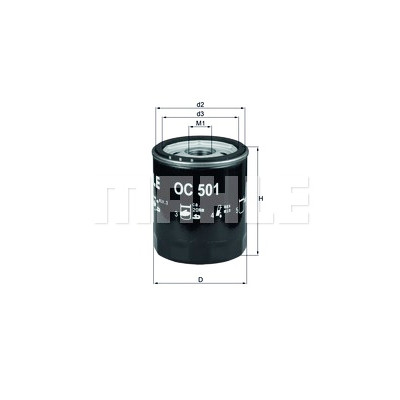 Filtro olio MAHLE ORIGINAL OC 501