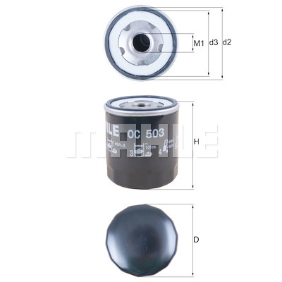 Filtro olio MAHLE ORIGINAL OC 503