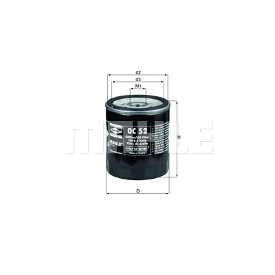 Filtro olio MAHLE ORIGINAL OC 52