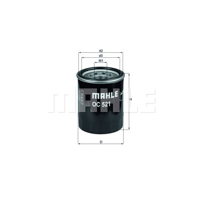 Filtro olio MAHLE ORIGINAL OC 521