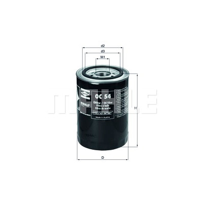 Filtro olio MAHLE ORIGINAL OC 54