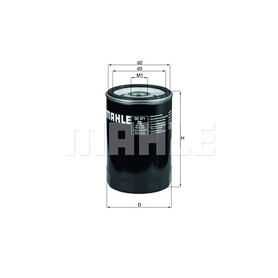 Filtro olio MAHLE ORIGINAL OC 571