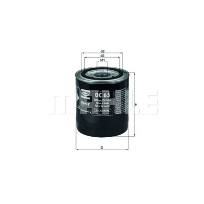 Filtro olio MAHLE ORIGINAL OC 65
