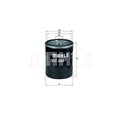 Filtro olio MAHLE ORIGINAL OC 986